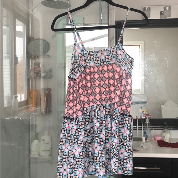 SOLD Topshop pom pom mini dress floral sz2 like new - Picture 4 of 8